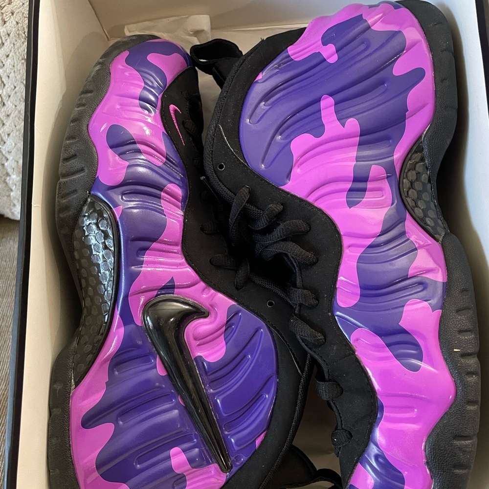 Purple and Pink Camouflage Sneakers